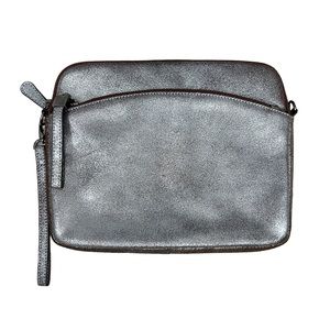 Perlina New York leather women’s wrist pouch clutch